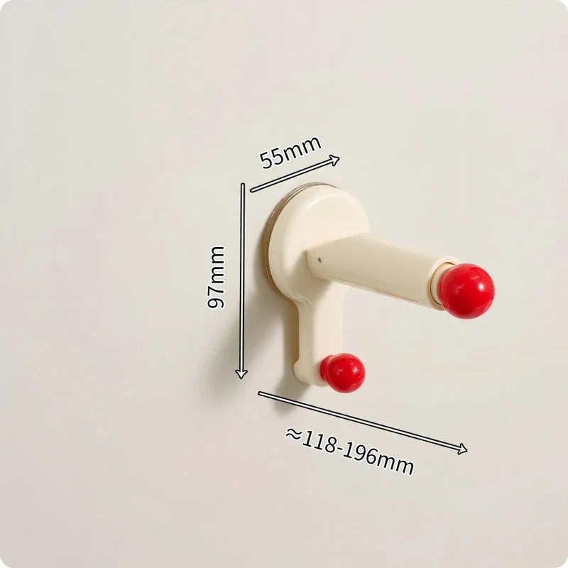 Wall-Mounted Laundry Hanger Extendable No-Drill Installation