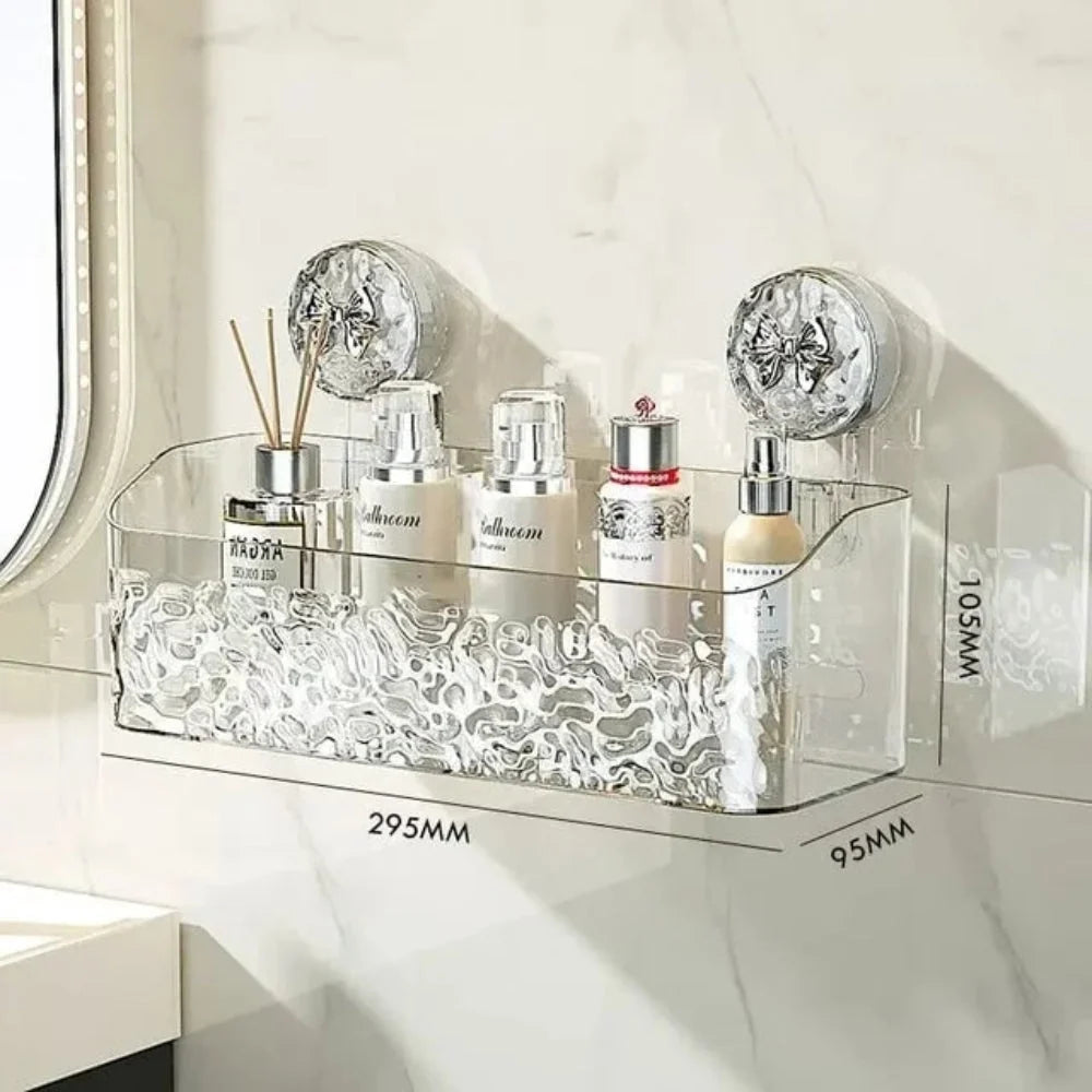Wall-Mounted Storage Basket Open-Front Space-Saving