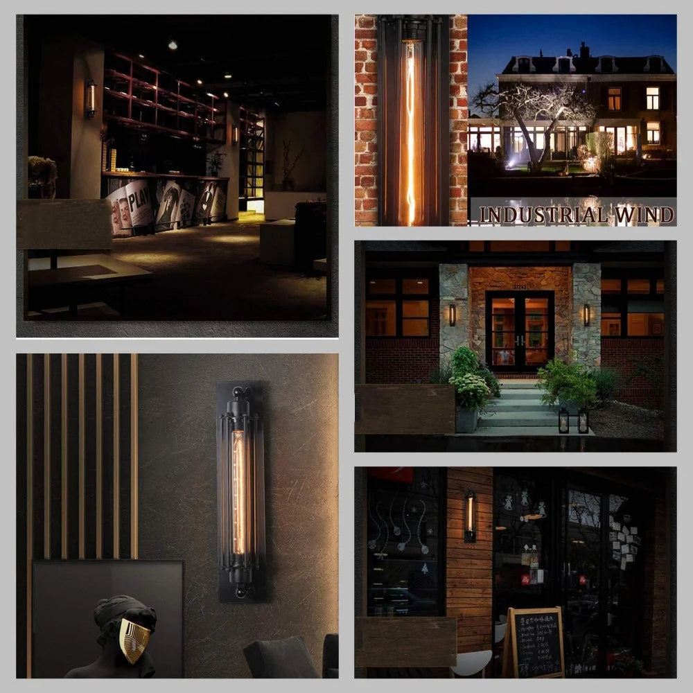 Wall Sconce Aged Metal Integrated LED Directional Downlight