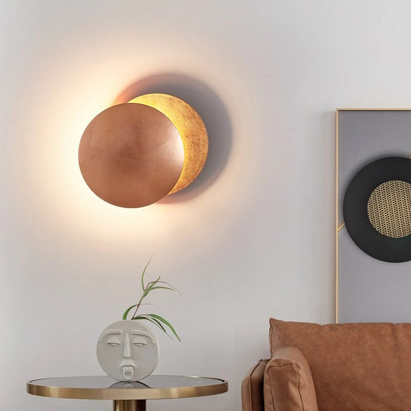 Wall Sconce Eclipse Overlap Design Integrated LED