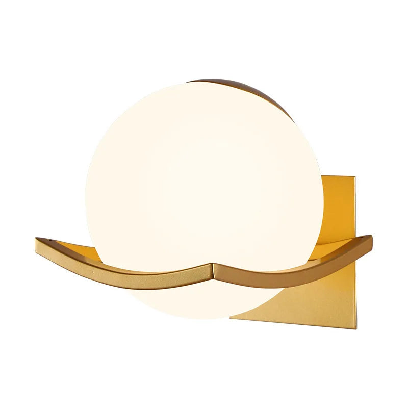 Wall Sconce Glass Globe Even Lighting