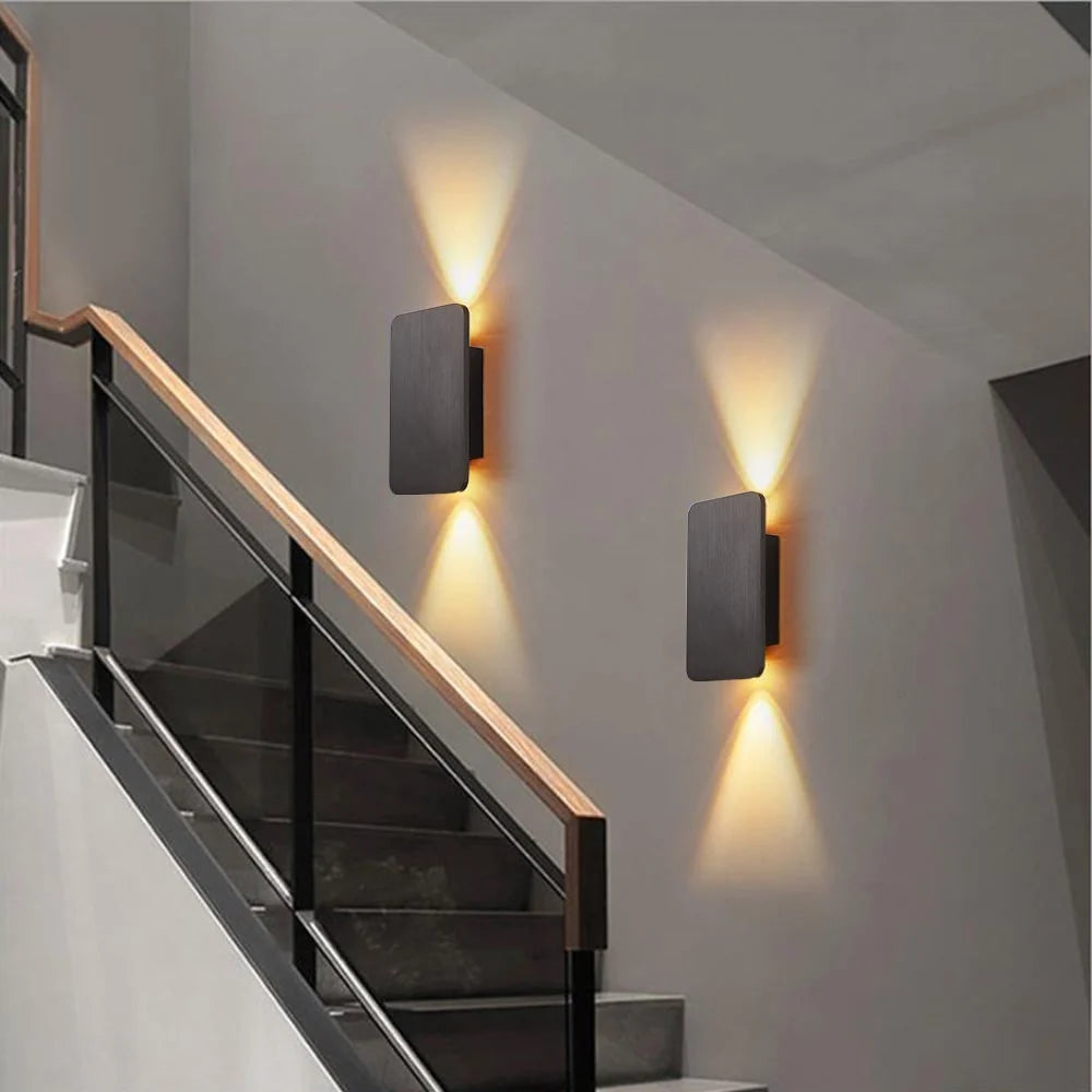 Wall Sconce Indirect Up & Down Shallow Projection Fingerprint-Resistant