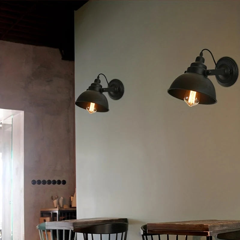 Wall Sconce Industrial Matte Powder-Coated Steel Directional Downlight