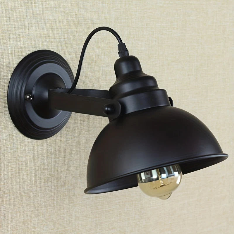 Wall Sconce Industrial Matte Powder-Coated Steel Directional Downlight