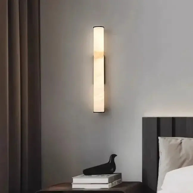 Wall Sconce Marble Copper-Look Finish Warm White LED