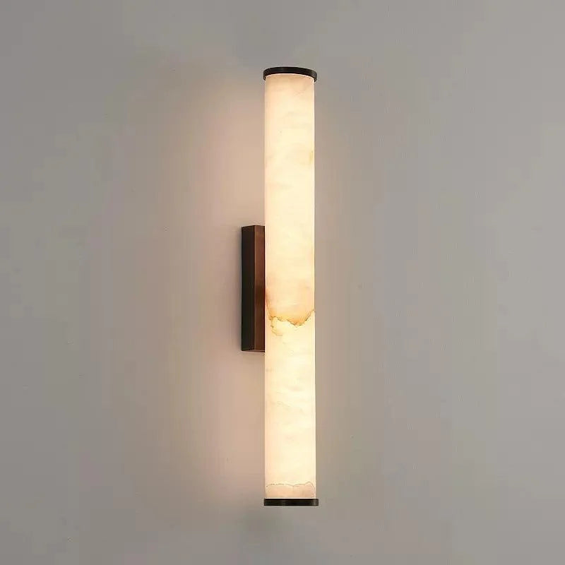 Wall Sconce Marble Copper-Look Finish Warm White LED