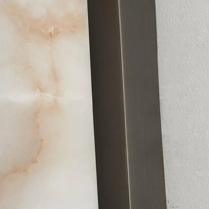 Wall Sconce Marble Copper-Look Finish Warm White LED