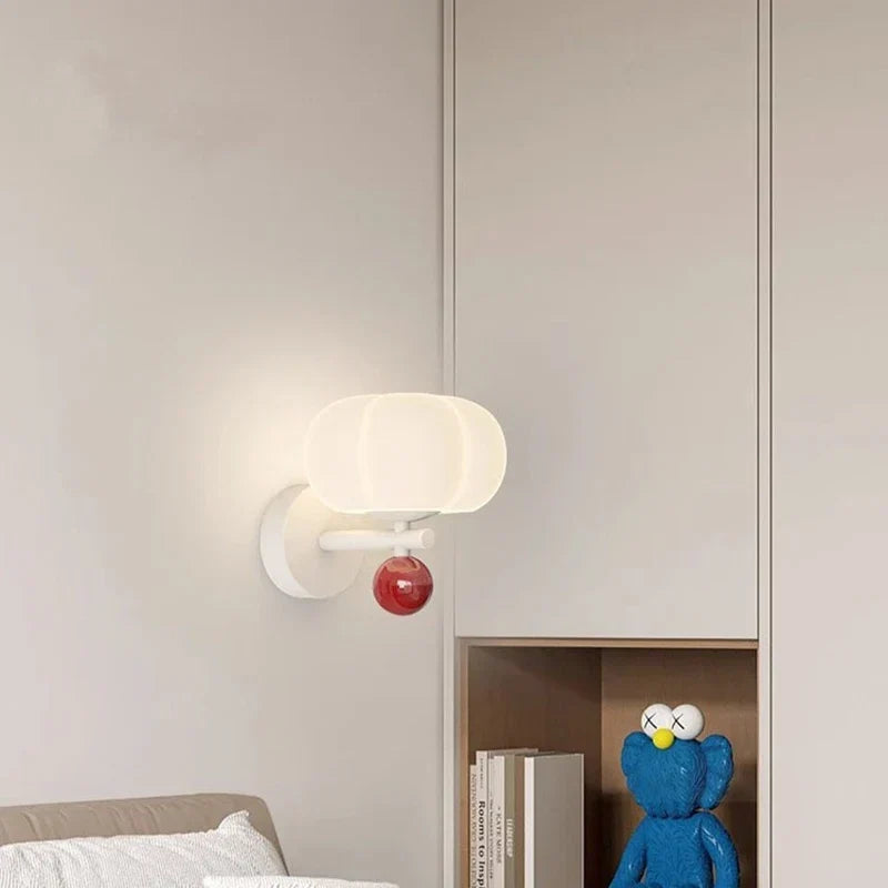 Wall Sconce Ribbed Fluted Glass Slim Metal Collar