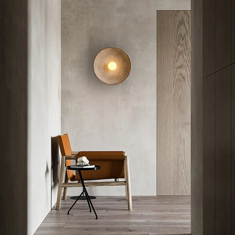 Wall Sconce Solid Wood Integrated LED Wall Wash