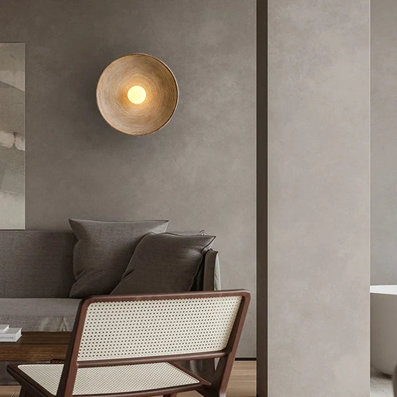 Wall Sconce Solid Wood Integrated LED Wall Wash