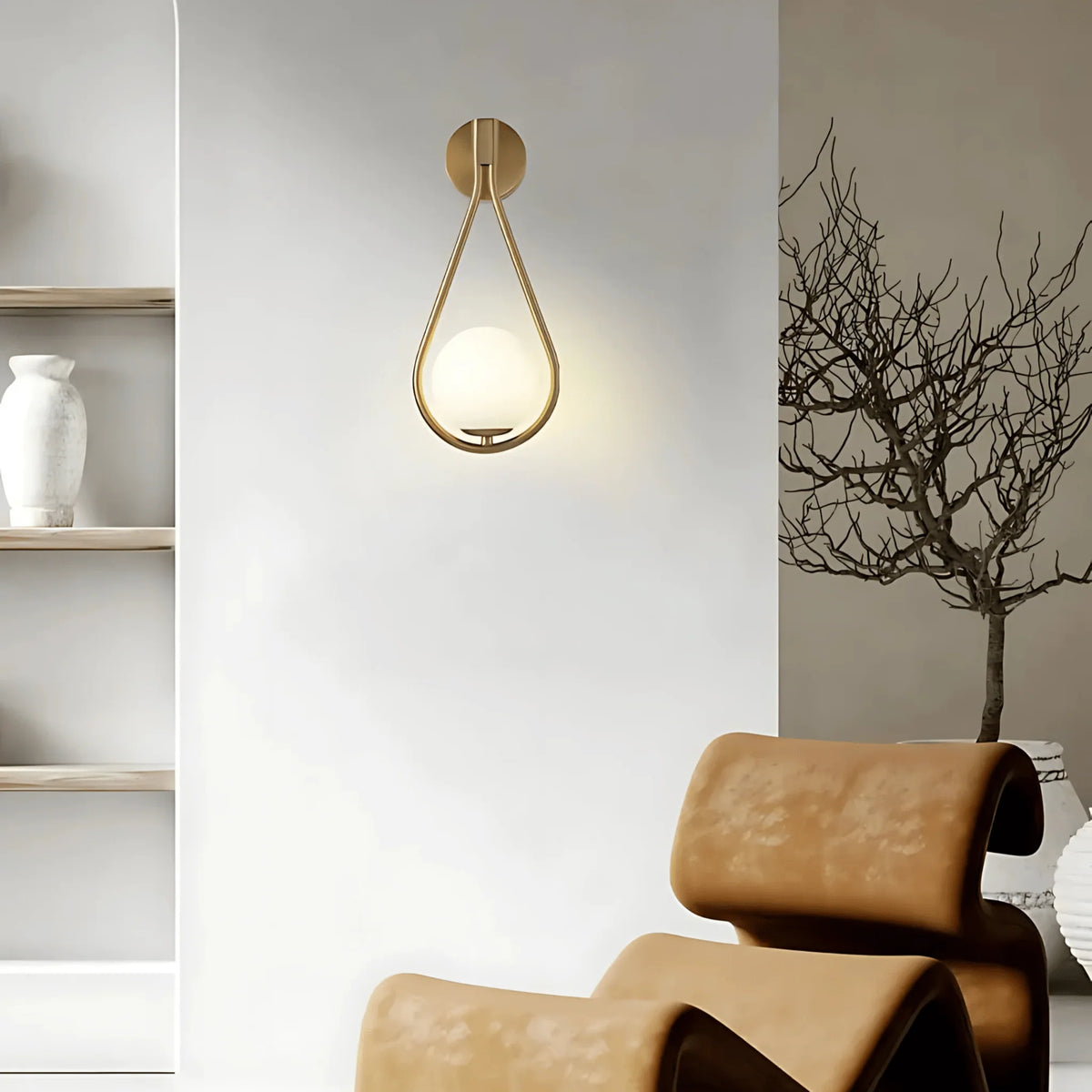 Wall Sconce Teardrop Integrated LED Downward Wash