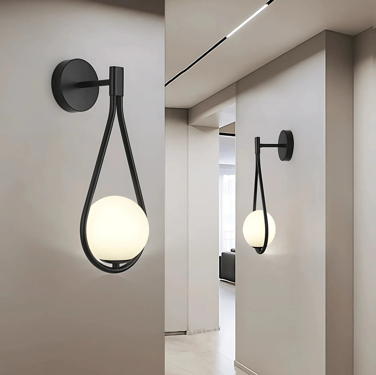 Wall Sconce Teardrop Integrated LED Downward Wash