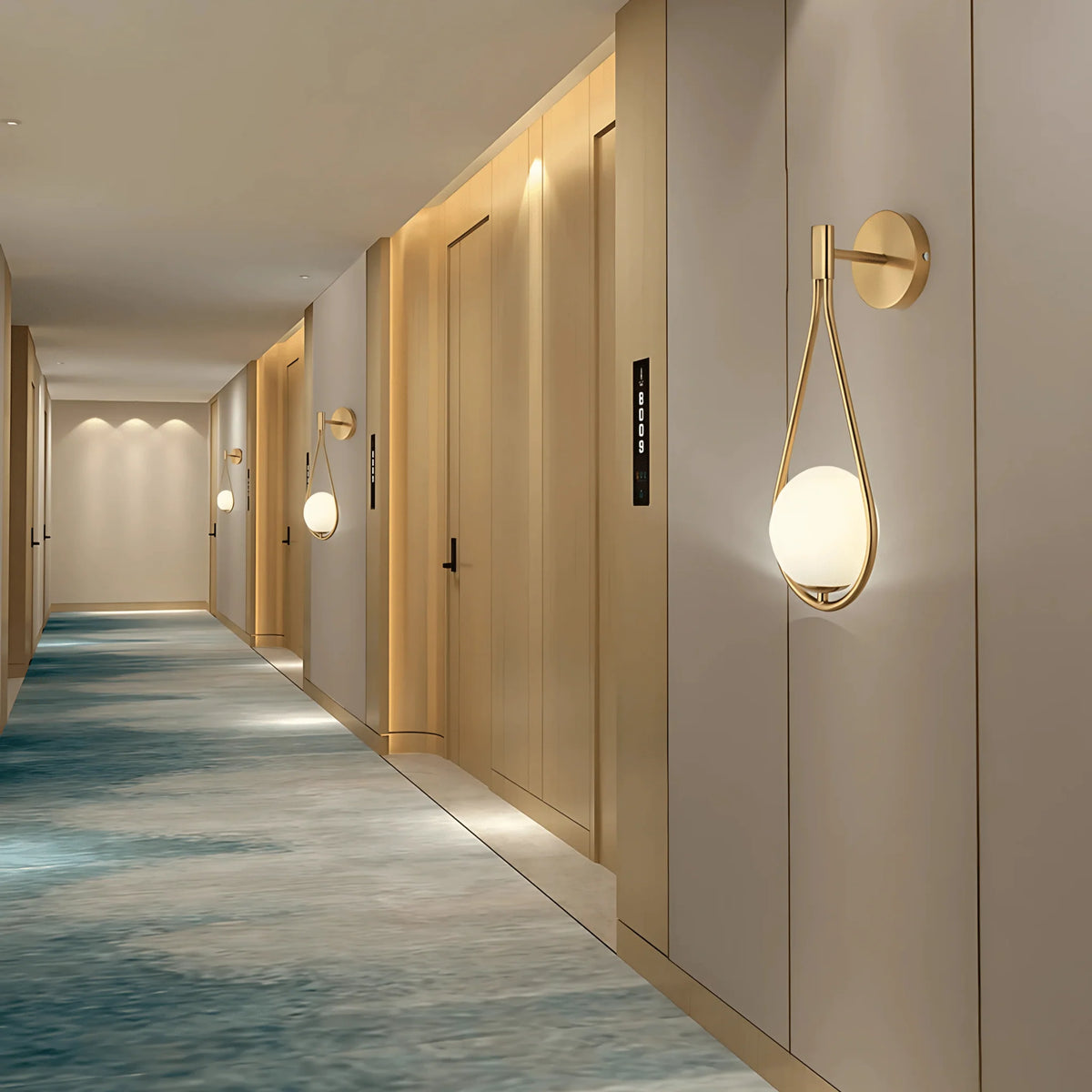 Wall Sconce Teardrop Integrated LED Downward Wash