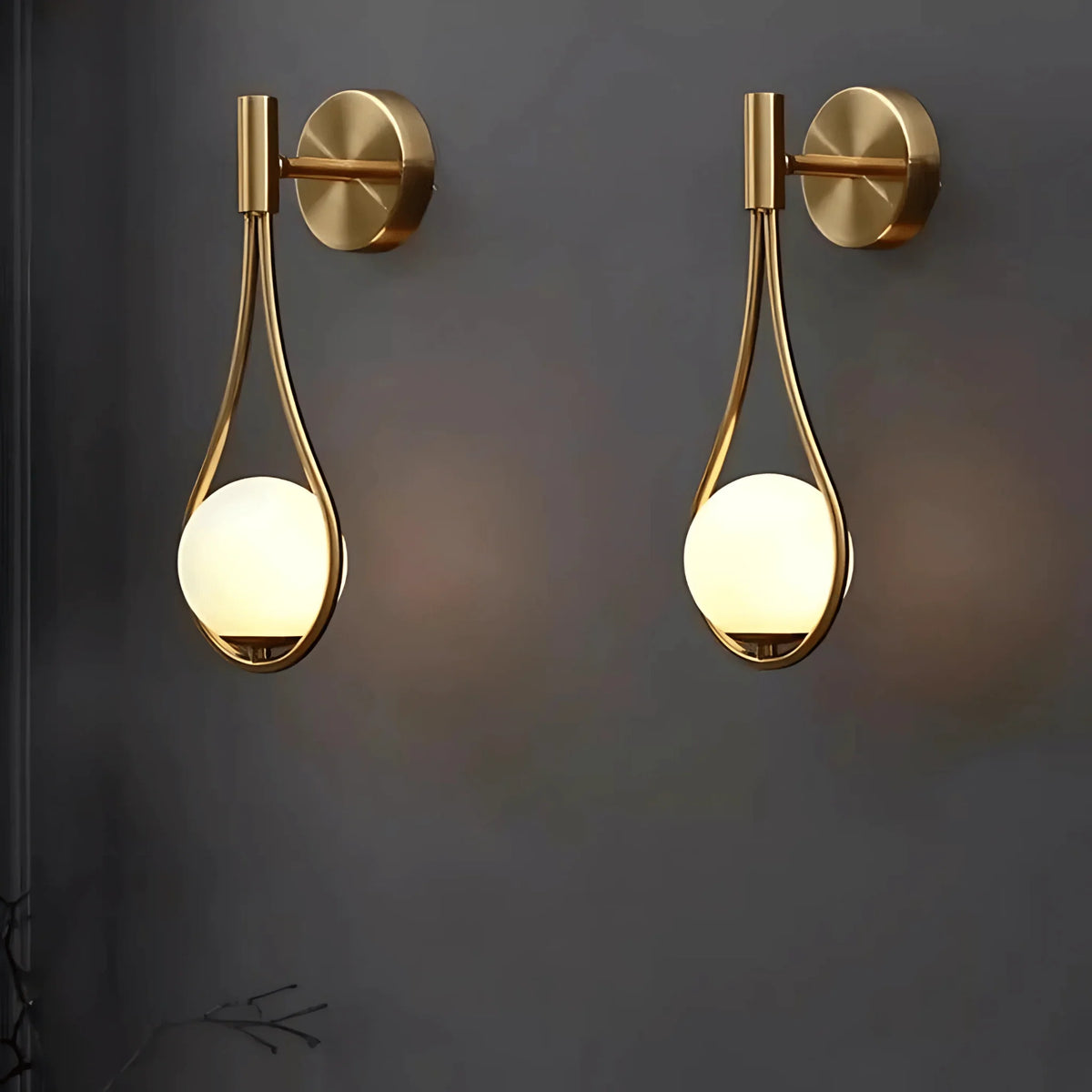 Wall Sconce Teardrop Integrated LED Downward Wash
