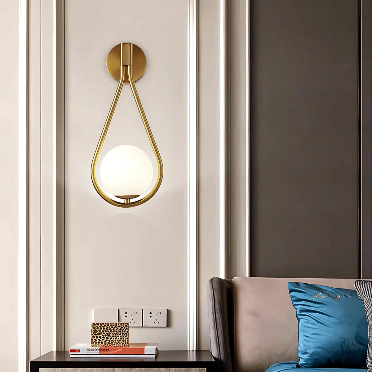 Wall Sconce Teardrop Integrated LED Downward Wash