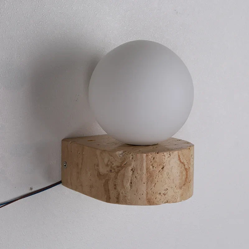 Wall Sconce Travertine Linear Slot Concealed Fixings