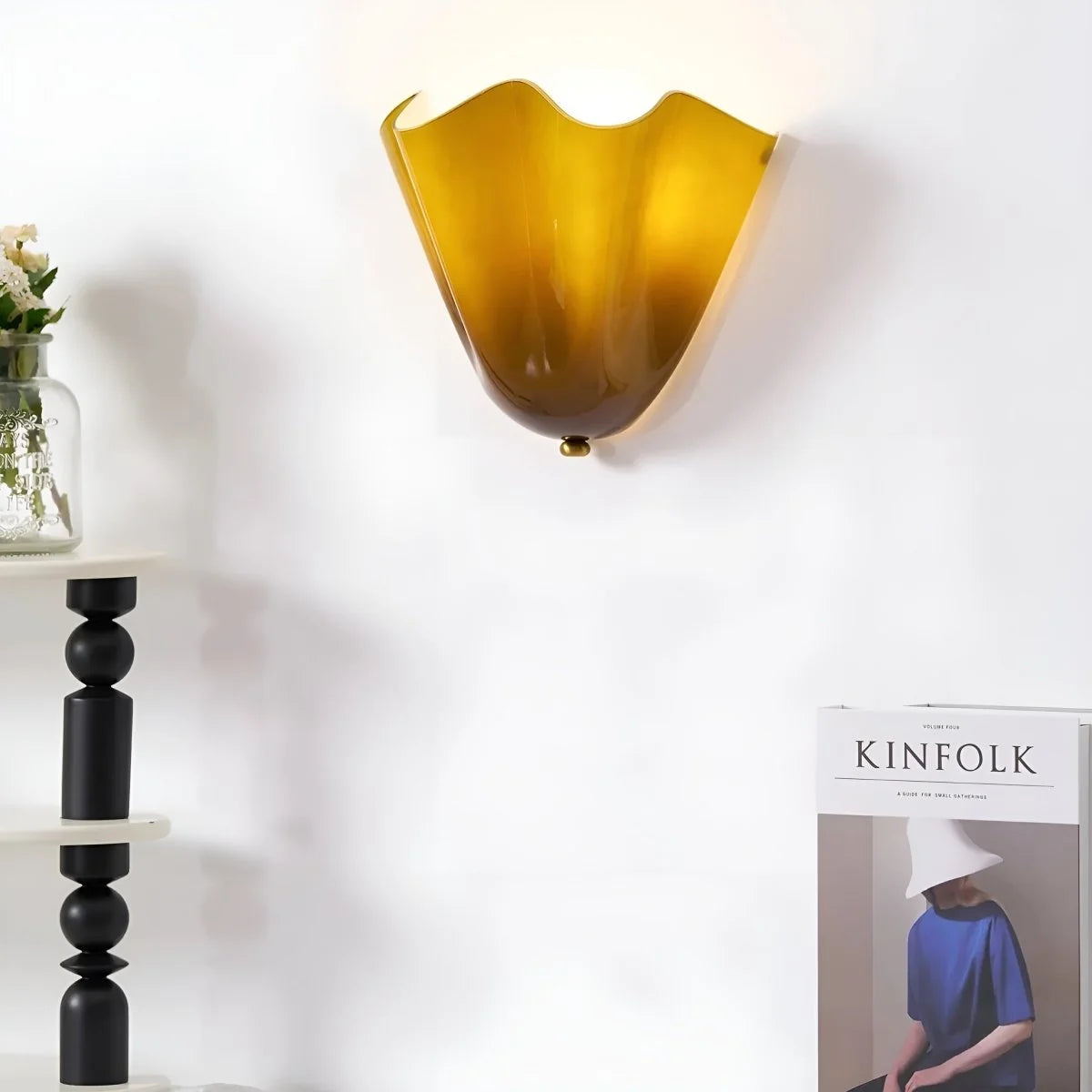 Wall Sconce Vintage Stained Glass LED Lighting
