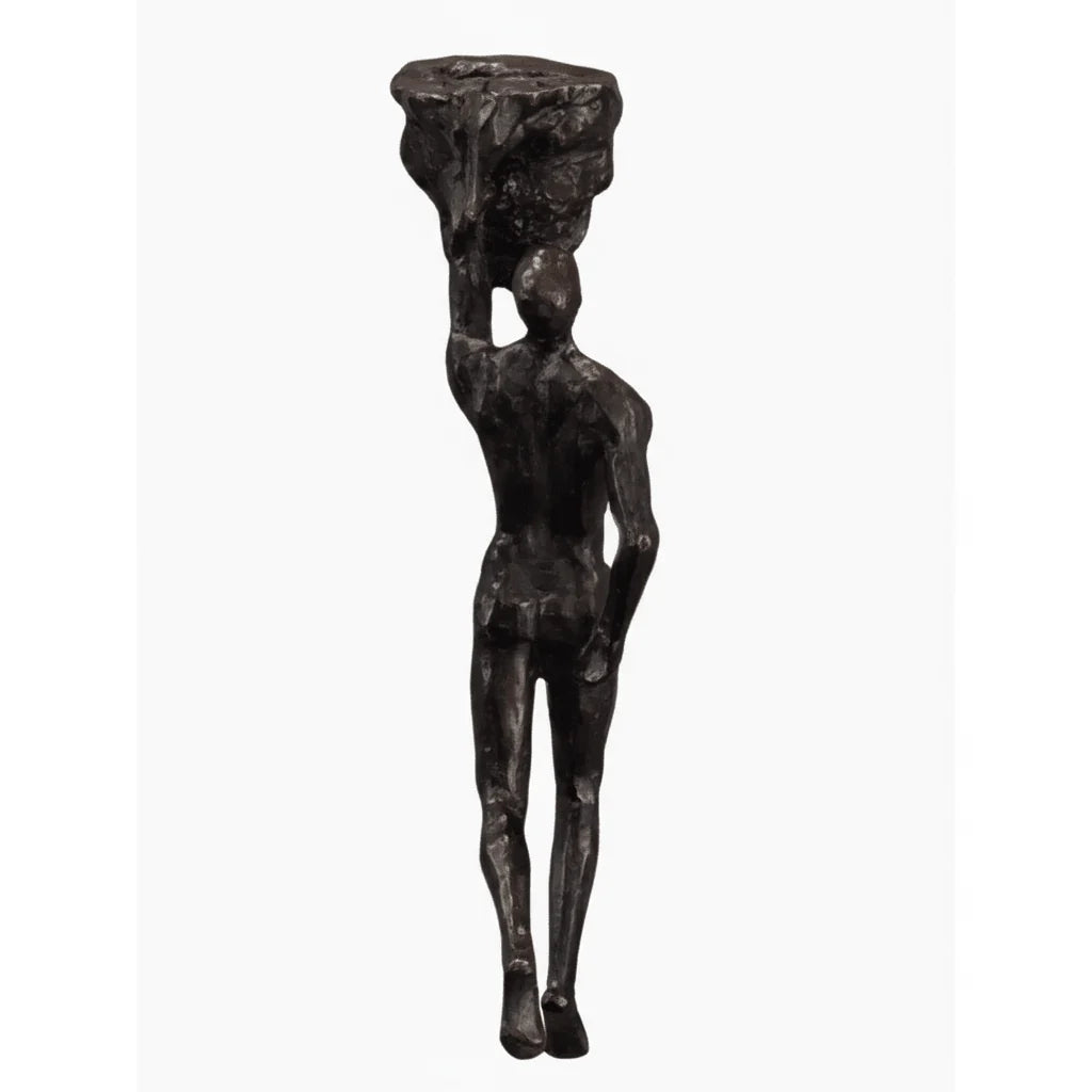 Wall Sculpture Synthetic Resin Climbing Figure hinged?