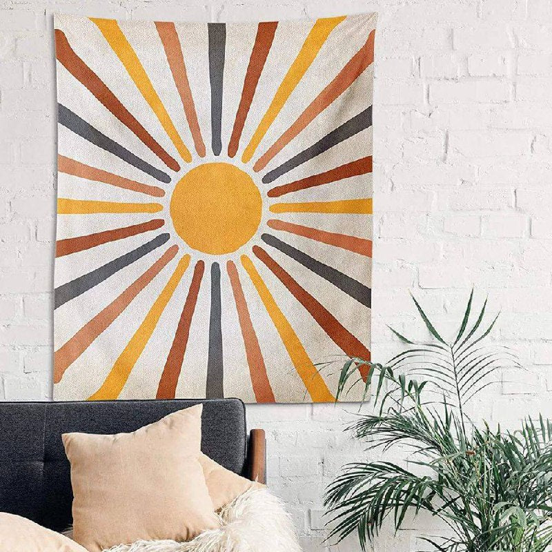 Wall Tapestry Boho Sun Polyester-Cotton Blend