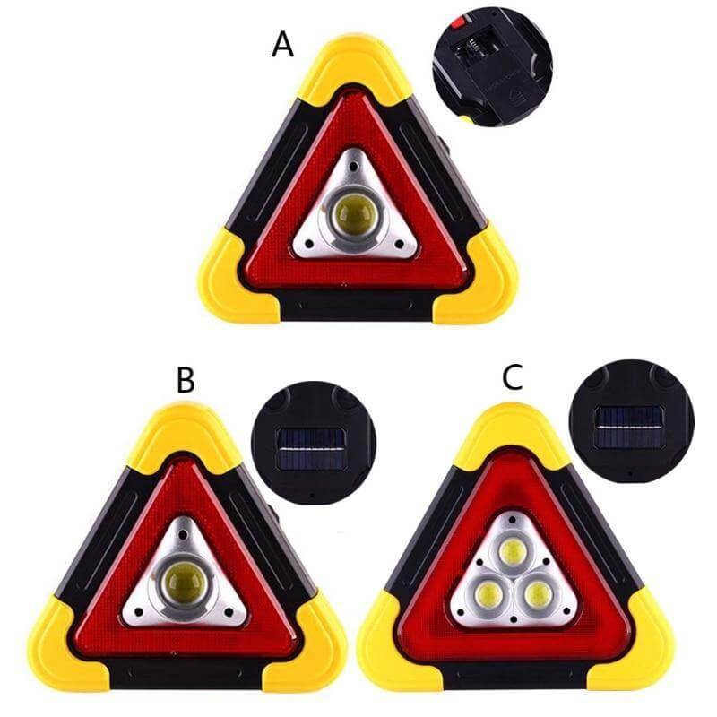 Warning Triangle LED 360-Degree Visibility IPX5 Water-Resistant