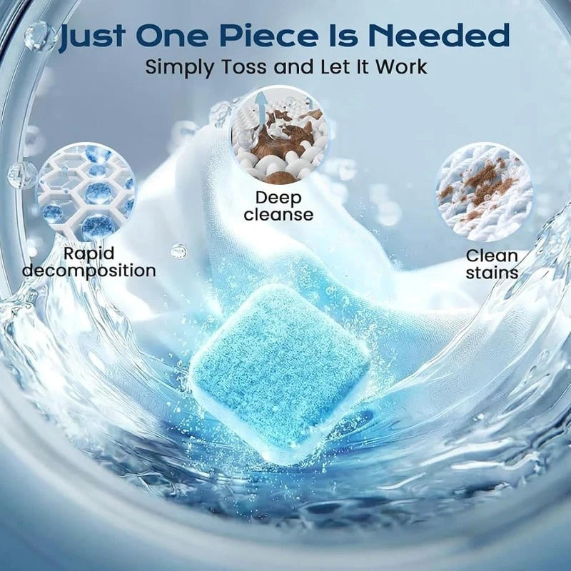 Washing Machine Cleaner Tablets Pet Hair & Odor Control