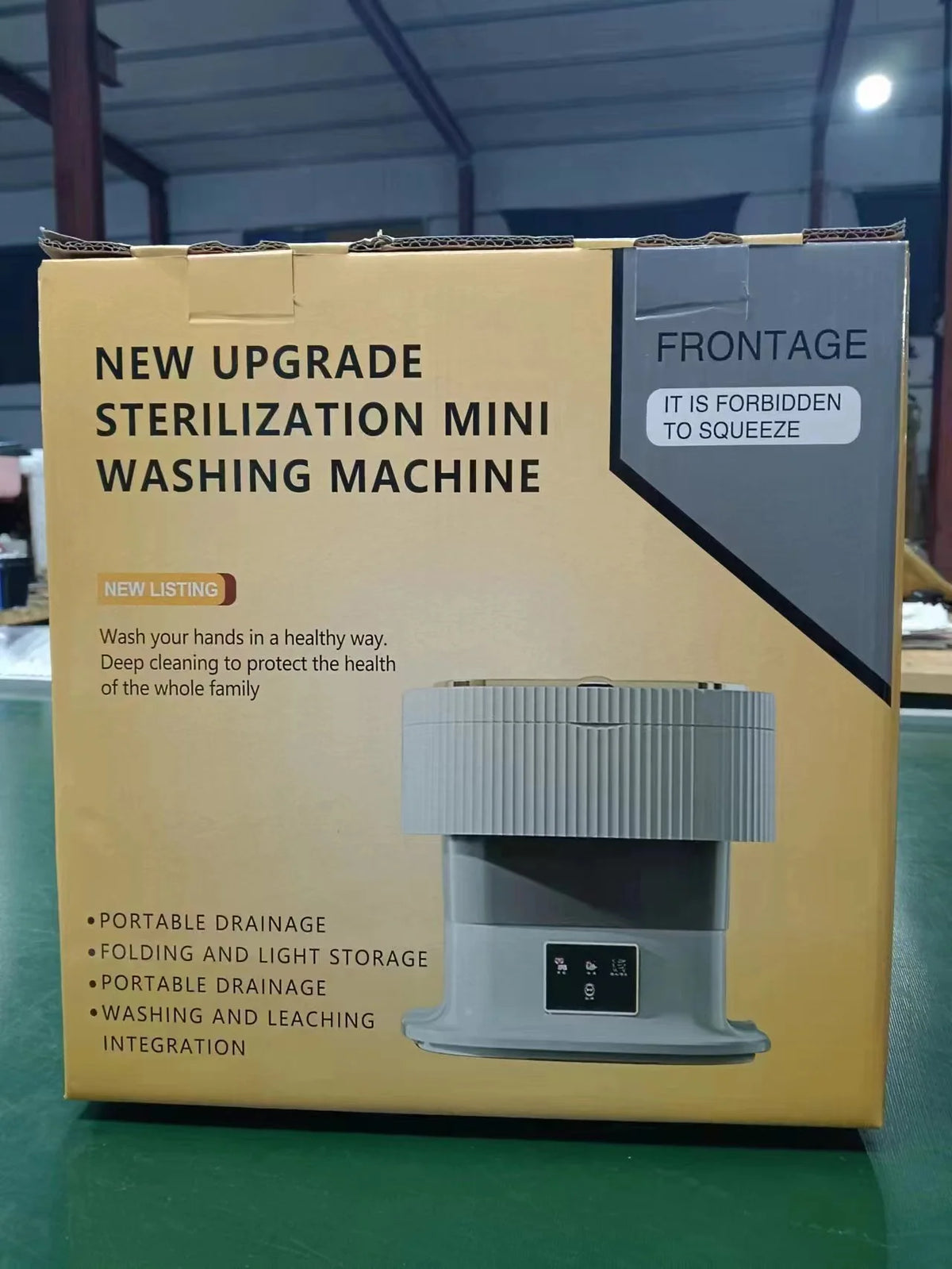 Washing Machine Foldable Portable Built-In Spin Dryer 5 Kg