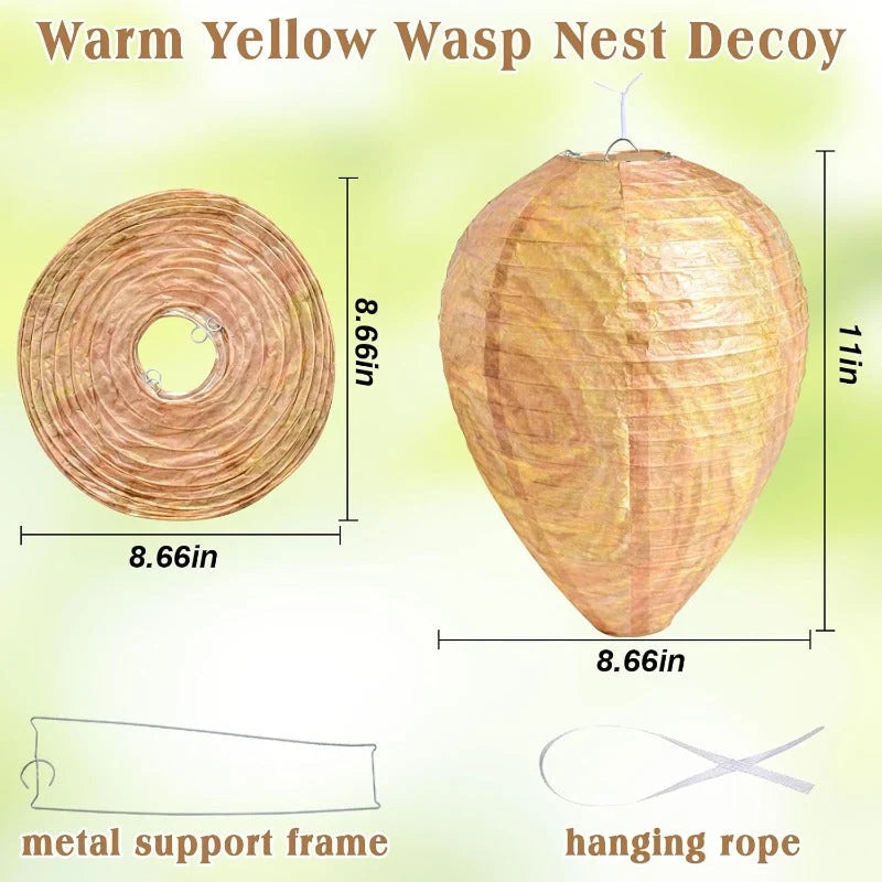 Wasp Nest Decoy Realistic Cotton & Bamboo Fibers