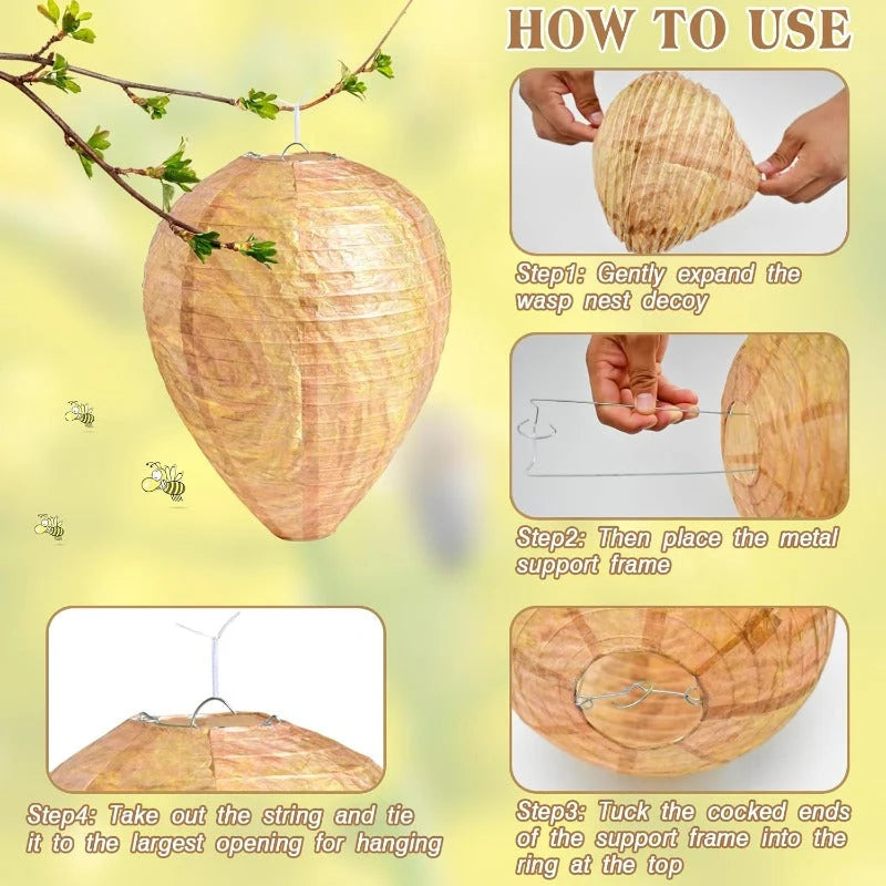 Wasp Nest Decoy Realistic Cotton & Bamboo Fibers