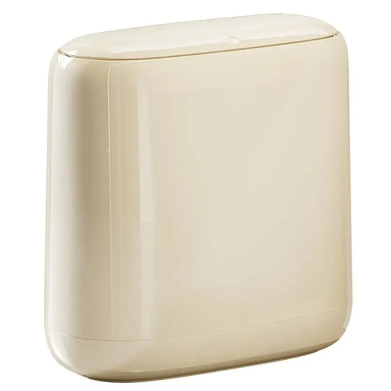 Waste Bin Slim Space-Saving Plastic 6.1-Inch