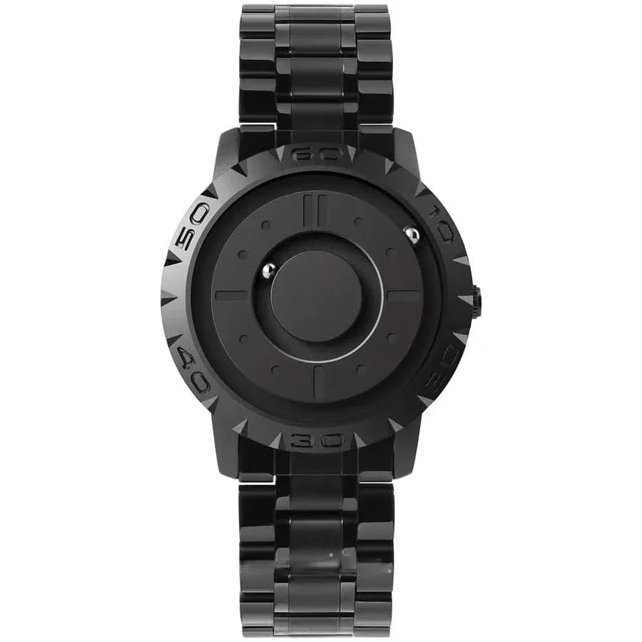 Watch Magnetic Ball Time Display Stainless Steel Mesh Band