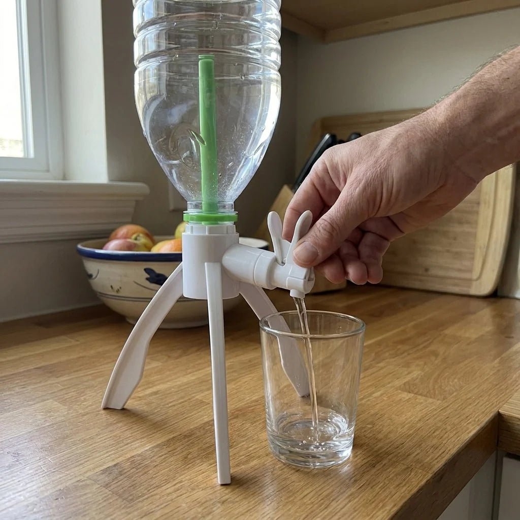 Water Dispenser Screw-On Manual Press Tap