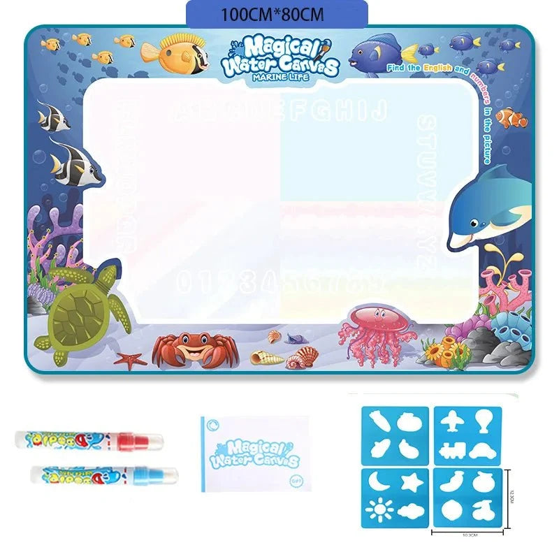 Water Drawing Mat Reusable Water-Only Quick-Drying