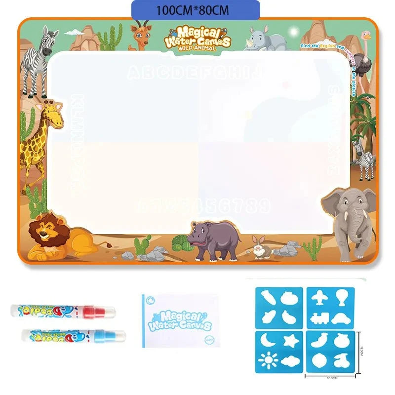 Water Drawing Mat Reusable Water-Only Quick-Drying