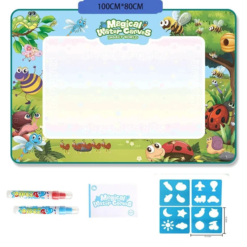Water Drawing Mat Reusable Water-Only Quick-Drying