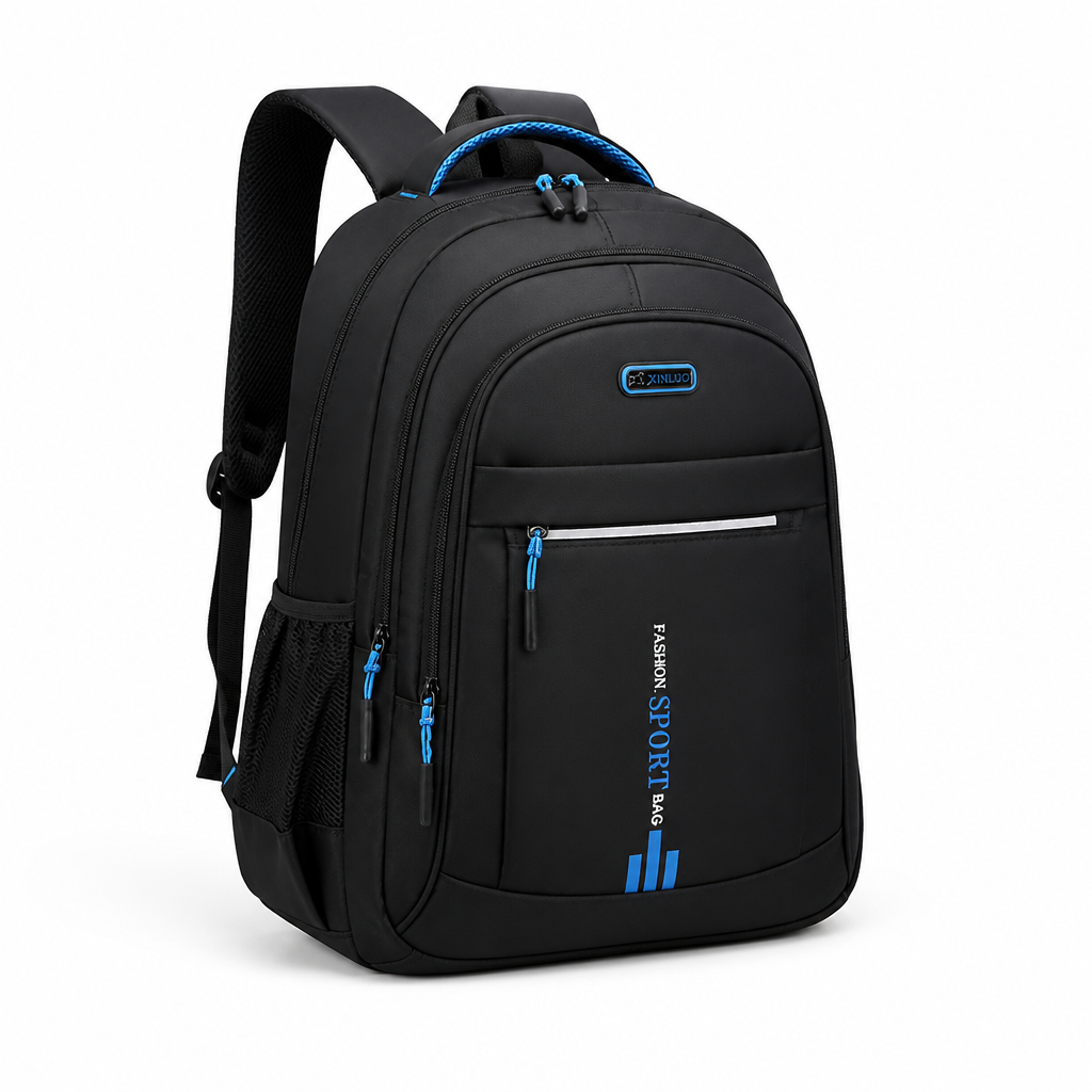 Water-Repellent Oxford Backpack (Padded Straps)