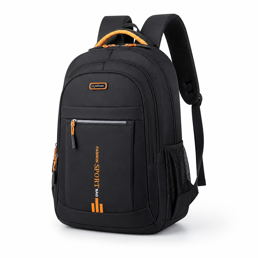 Water-Repellent Oxford Backpack (Padded Straps)