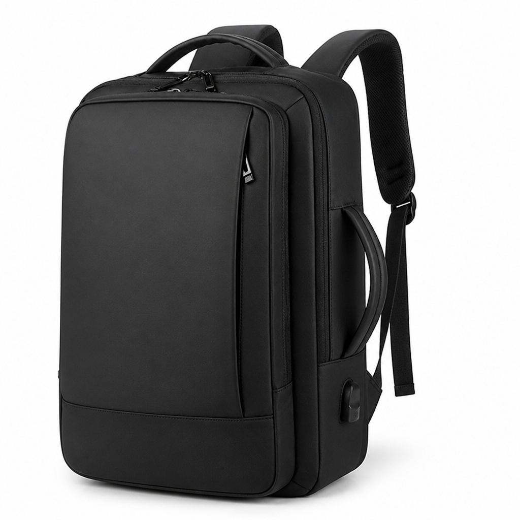 Water-Resistant Ergonomic Laptop Backpack (USB Charging Port)
