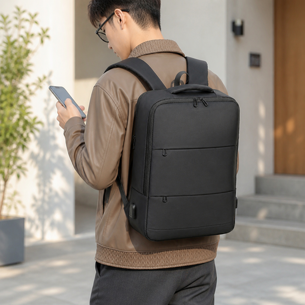 Water-Resistant Ergonomic Travel Backpack (Laptop Sleeve)