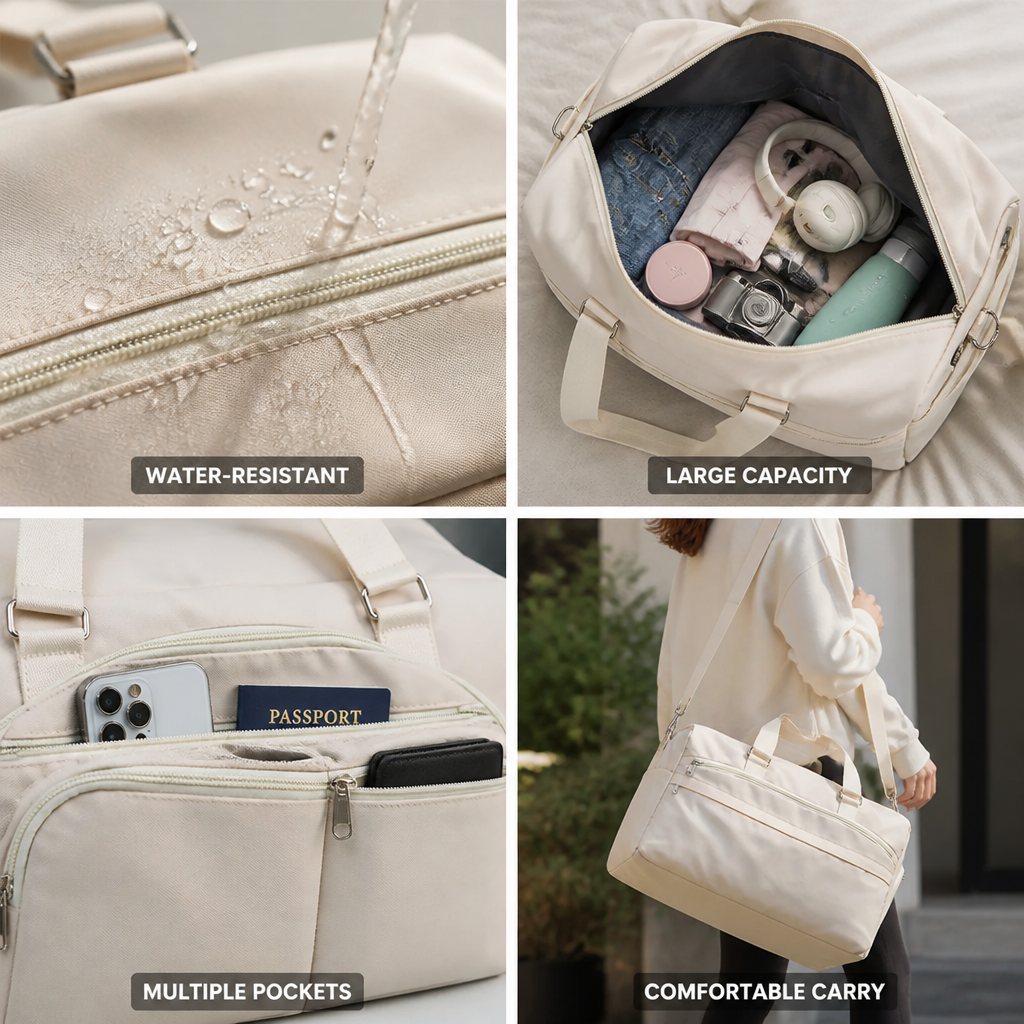 Water-Resistant Large Capacity Duffle Bag
