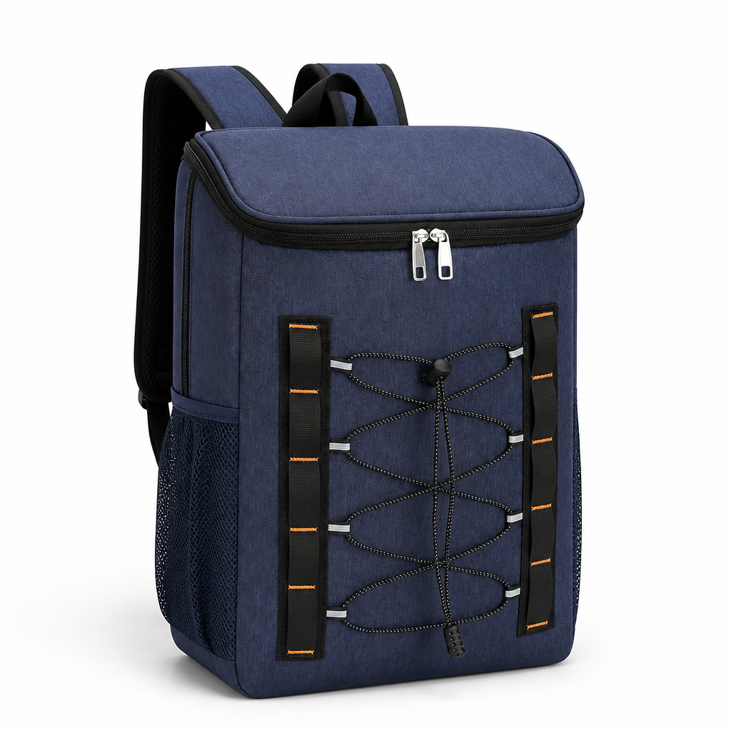 Water-Resistant Multi-Compartment Backpack With Padded Straps