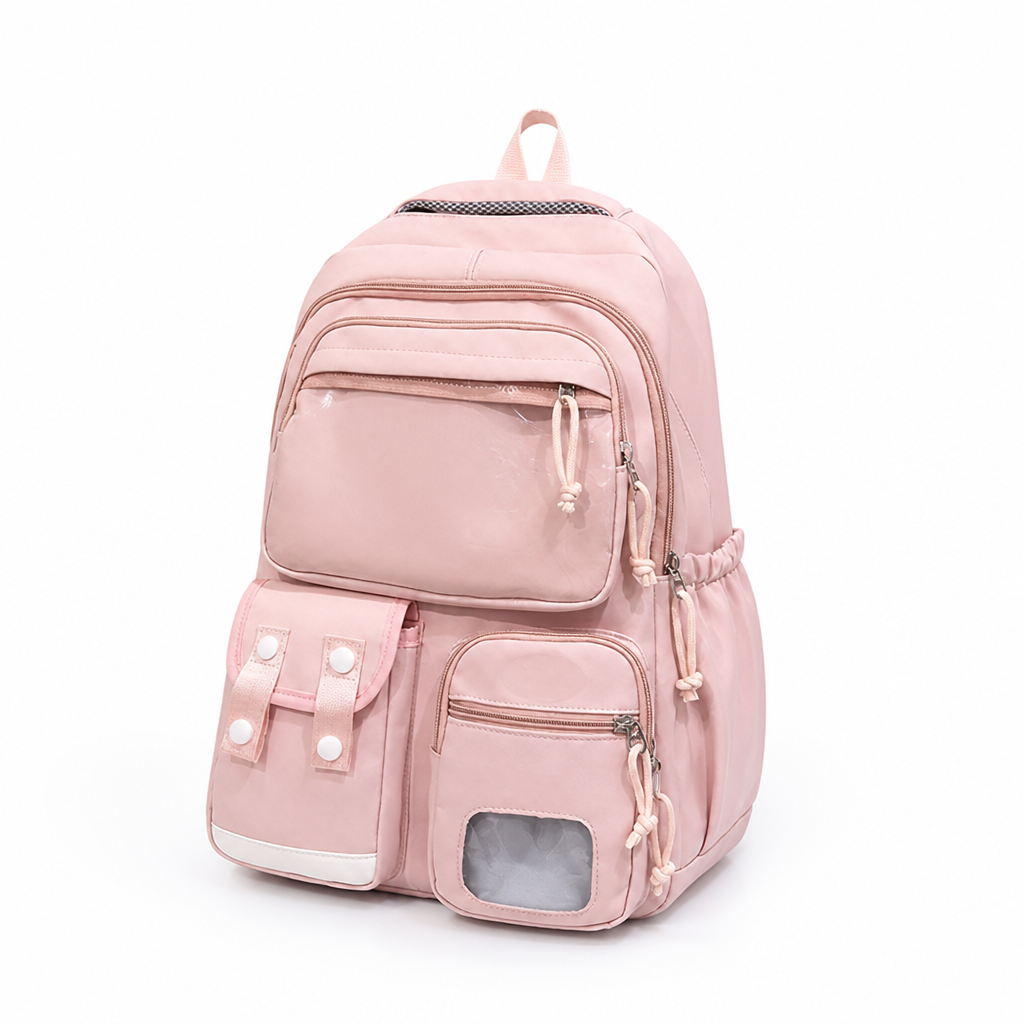 Water-Resistant Multi-Compartment School Backpack