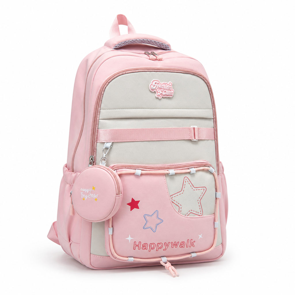 Water-Resistant Multi-Compartment School Backpack