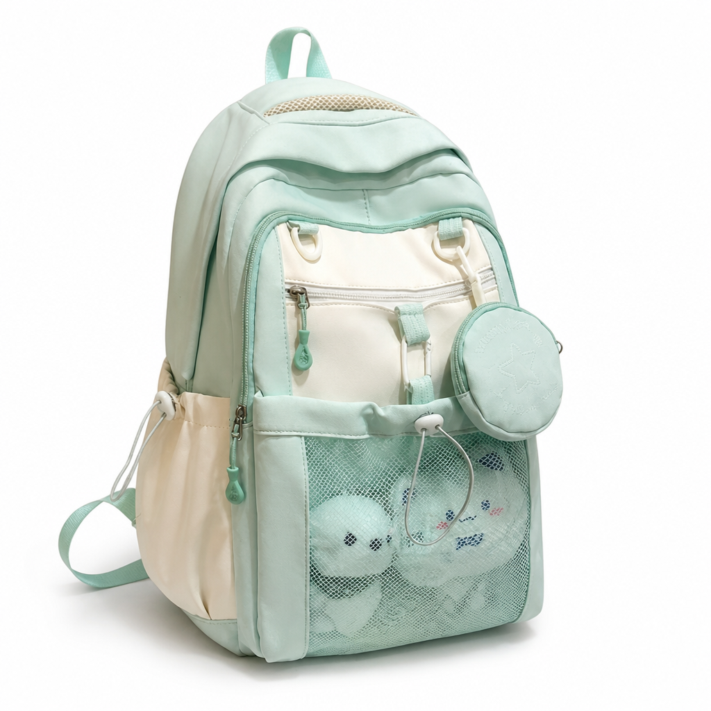 Water-Resistant Multi-Compartment School Backpack (Laptop Sleeve)