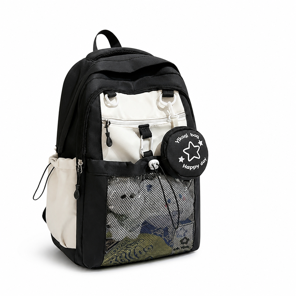 Water-Resistant Multi-Compartment School Backpack (Laptop Sleeve)