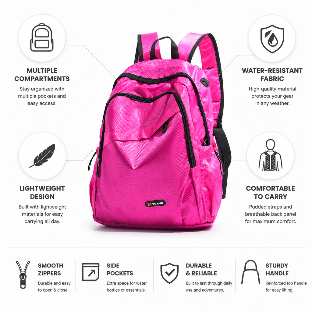 Water-Resistant Multi-Compartment Sports Backpack