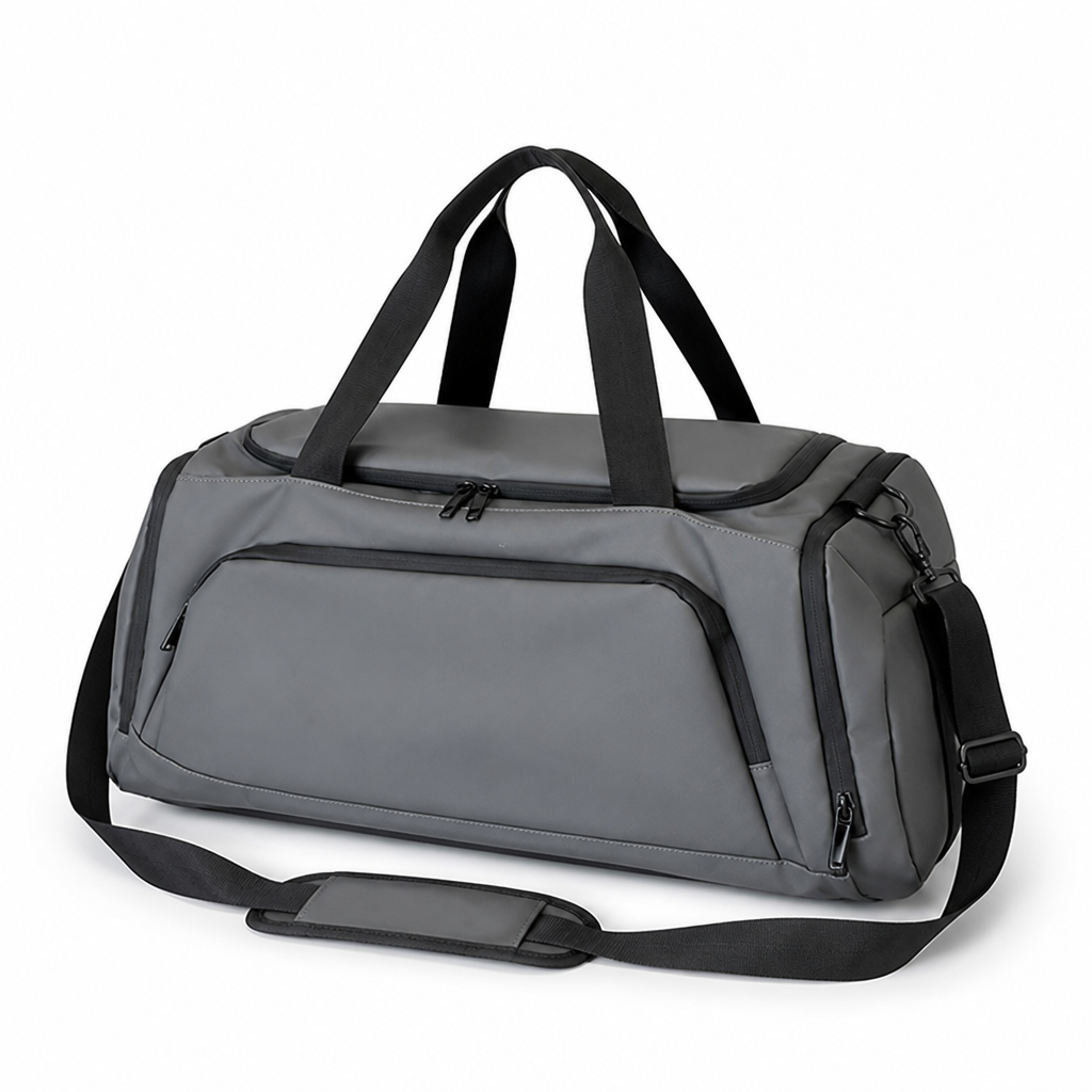 Water-Resistant Multi-Pocket Sports Duffle Bag