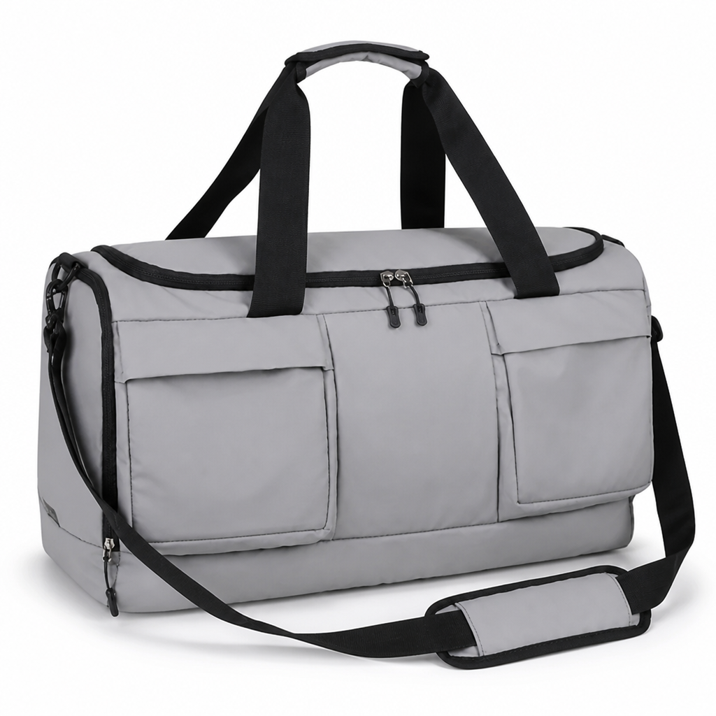Water-Resistant Multi-Pocket Travel Duffel Bag