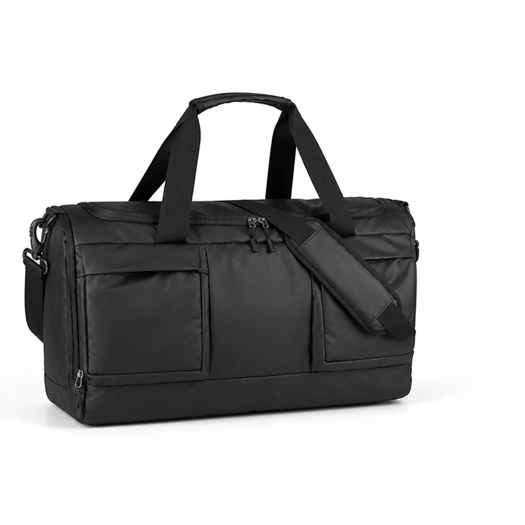 Water-Resistant Multi-Pocket Travel Duffel Bag