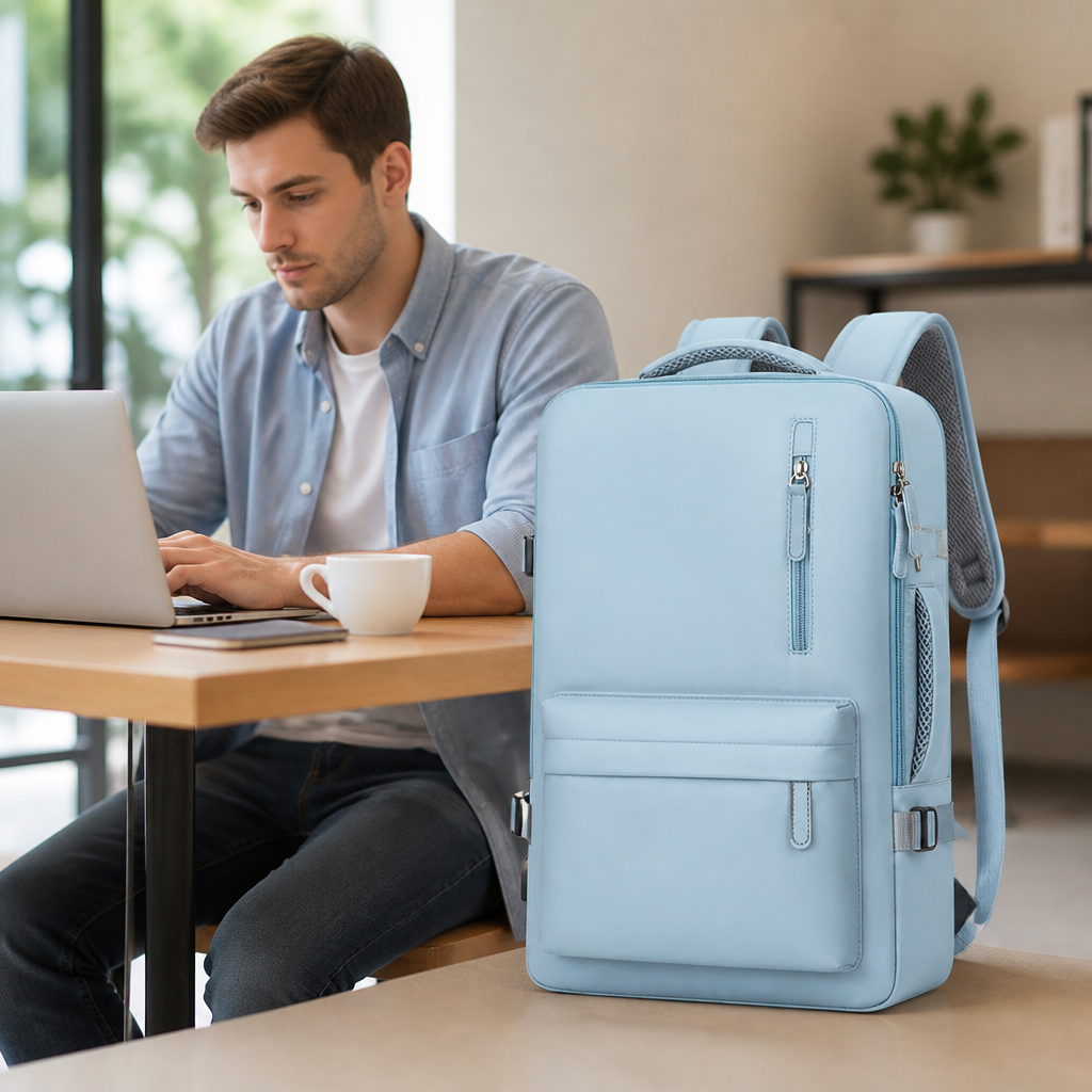 Water-Resistant Padded Laptop Backpack