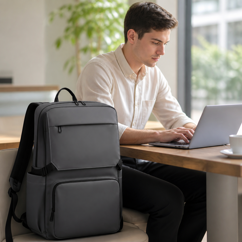 Water-Resistant Padded Laptop Backpack (Fits 15in Laptops)